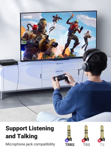 UGREEN USB to Audio Jack USB External Sound Card 3.5mm Audio Adapter | 2 in 1 USB A to Aux TRRS Headphone Adapter Mics Stereo Jack Aluminum Compatible with PS5 PC Windows Mac Linux Laptop Desktop