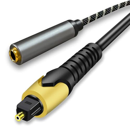 192KHz DAC Optical to 6.35mm Female TRS Converter,Optical Audio Cable to 1/4" Cable Adapter,Digital to Analog Audio Converter for HDTV DVD Set-top Boxes(O-ptical to 1/4") Aux Cable - 3.3FT - size: 3.3FT