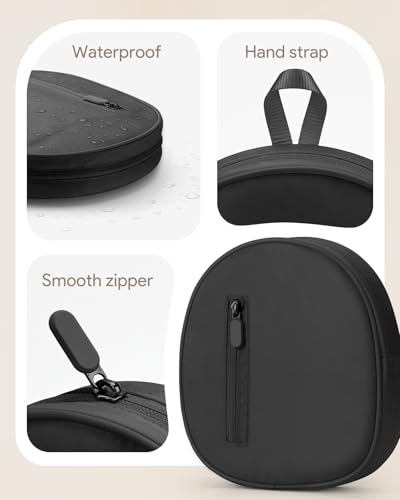 Soft Case for AirPods Max - Super-Slim Apple Headphone Case Compatible with Smart Case Portable Travel Organizer Pouch (Black) - color: Black