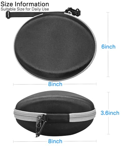 Hard Travel Carrying Case Compatible with Skullcandy Crusher Over-Ear Headphones. (Case Only, Not Include The Device) (Black(Gray Zipper)) - color: Black(Gray Zipper)