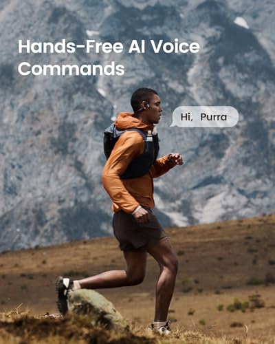 mojawa Purra Run IP67 Bone Conduction Open Ear Sports Bluetooth Headphones | 100% true bone conduction, AI ENC 15h playtime, IP67 sweatproof, lightweight secure fit for running, cycling