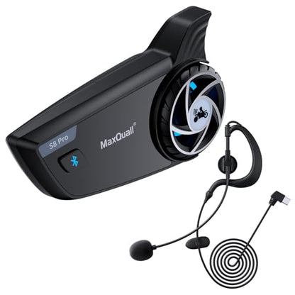 S8 Pro Intercom Headset Referee Pitch Communication System 2~8 Person Talk Same time for Football Baseball UTV (1S8 Pro(Model 1 Overhook Earphone)) - color: 1S8 Pro(Model 1 Earphone)