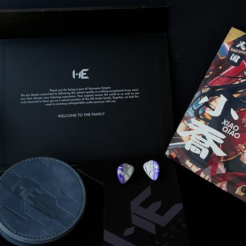 Tangzu Xiao Qiao 10mm Dynamic Driver IEMs, Harmonic Empire Semi-Open Back HiFi Earphones with Graphene Diaphragm & CNC Resin Shell (Purple, 3.5mm) - color: Purple, size: 3.5mm