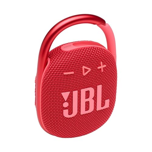 JBL Clip 4 - Portable Mini Bluetooth Speaker -Red (Renewed) - color: Red