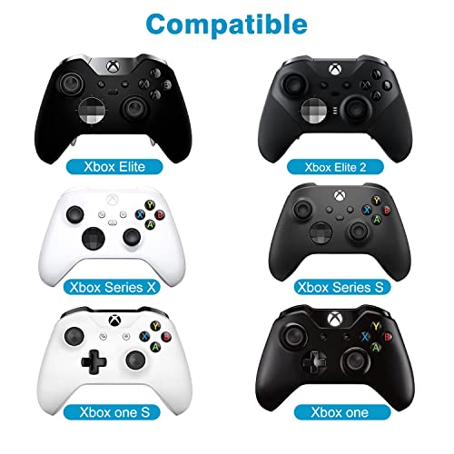 MoKo Green Backlight Keyboard for Xbox One Controller, White | Wireless Chatpad with Headset & Audio Jack, Xbox Accessories fit Xbox One/One S/ Elite/2, Series X/S, 2.4G Receiver Included - color: White