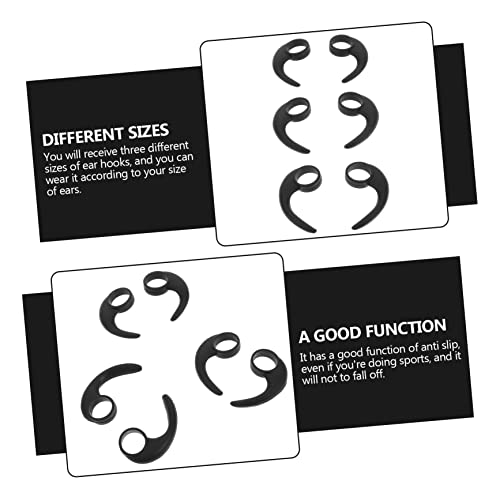 jojofuny 6pcs Non-Slip Earphone Wings Headphone Wings for Sports Earphone Ear Hooks Comfortable Protective Ear Hooks