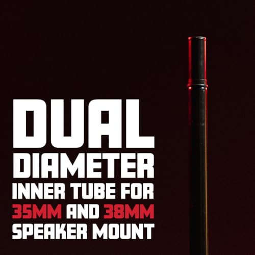 Gator Frameworks Rok-It Series Set of Lightweight Aluminum Tripod Speaker Stand with Heavy-Duty Carry Bag, Dual-diameter 35mm to 38mm Pole, and Supports up to 120 lbs (RI-SPKRSTDSET-250-AL) - style: Set of (2) Stands