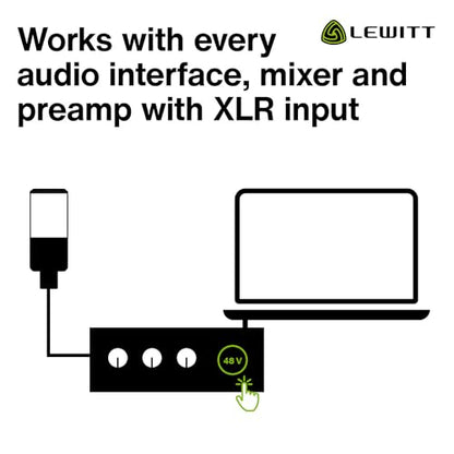 Lewitt LELCT440P LCT 440 Pure Condenser Microphone - Black