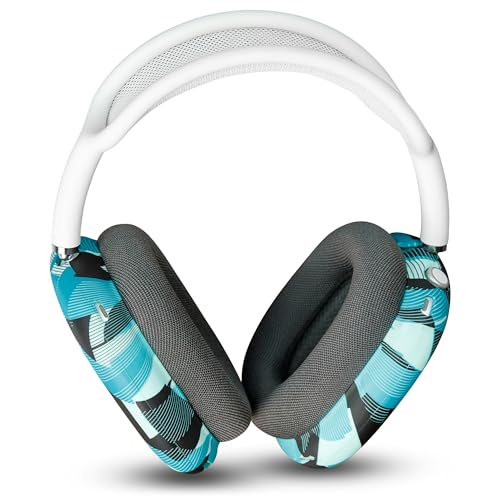 WC ShellZ Max - Protective Shell Covers for AirPods Max 1 & 2 | Made by Wicked Cushions | Made with Premium Silicone | Cyan Prism - color: Cyan Prism