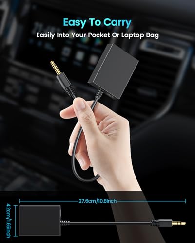 ANDTOBO USB to Aux Audio Adapter, 3.5mm Male to USB Female Adapter for Playing Music with Flash Drive in Car