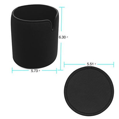 Neoprene Protective Cover Case with Silicone Anti-Slip Pad for Homepod Speaker-Black