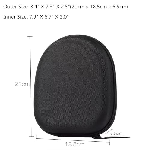 Headphone Case Hard Shell for Soundcore Life Q20, Q20i, JBL660nc Live, JBL E55BT, JBL Live 460nc, Skullcandy Hesh ANC, Tozo HT2, Grado SR80e's, Bose QC45, Travel Over Ear Headset Carrying Storage Bag