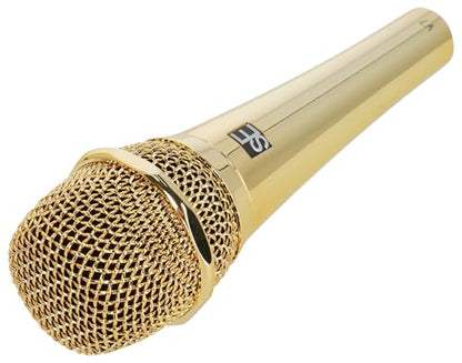 SE Electronics V7 Gold Bundle: Dynamic Supercardioid Handheld Vocal Microphone, RVMIC4 V2 Round-Base Mic Stand with Metal Quick-Release Hand Clutch for Live Performance, Podcasting, Speech, 2-items