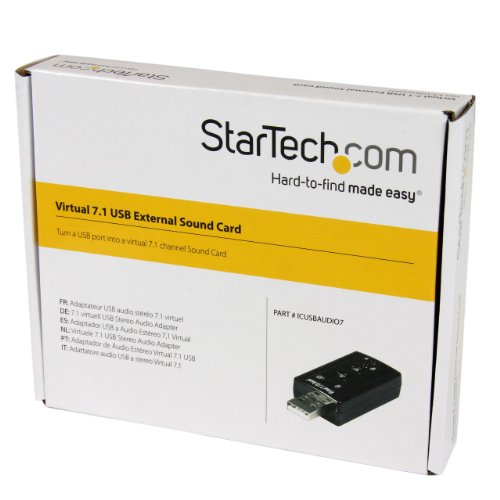 StarTech Virtual 7.1 USB Stereo Audio Adapter, USB 2.0, Tereo (ICUSBAUDIO7)