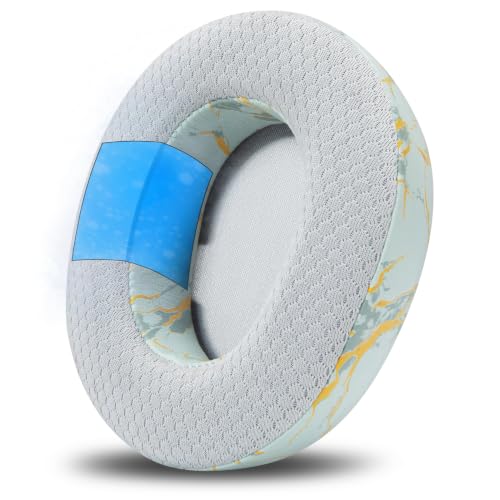 WC Mod Kit V2 Nova Pro Wireless, Pro Omni & Elite - Gel Earpads & Headband | Made by Wicked Cushions | Side Plates also included. Fits Arctis Nova Pro Wireless, Elite & Pro Omni | Sage Gold Marble - color: Sage Gold Marble