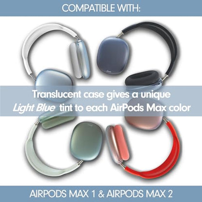 Sonix Protective Case for AirPods Max 2 & 1 | Headphones Cover | Frosted Matte Light Blue - color: Frosted Matte Light Blue