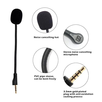 SteelSeries Arctis 1 Wireless Gaming Headset Replacement Microphone, Compatible with PS4 PS5 Xbox One Xbox Series X PC 3.5mm Jack, 360 Degree Bendable, Clear Sound Quality with Noise Reduction