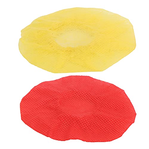 DISPOSABLE MICROPHONE CAP PROTECTIVE COVER REPLACEMENT 120PCS FOR MICROPHONE DUST SALIVA PROOF (Red Yellow) - color: Red Yellow