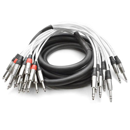 Seismic Audio - SAST-8-16-15 - 8 Channel 1/4" TRS Insert Snake Cable to 16 1/4" TS - 15 Feet - size: 15 Foot - 8 TRS x 16 TS