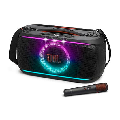 JBL PartyBox On-the-Go 2 Plus - Portable Party Speaker - Black | Instant karaoke with EasySing AI vocal removal from any song, Fine-tune your performance, Powerful JBL Pro Sound - color: Black