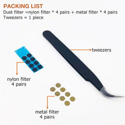 Replacement Dust Proof Filter Mesh for Skullcandy Earbuds,8 Pairs | Compatible with JSkullcandy Dime 2 / Push Active/ Push ANC Active /Grind Fuel / Jib True 2 Wireless Earbuds
