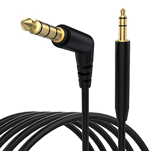 QC35 Audio Cable for Bose QuietComfor/Ultra QC25 QC35II QC45 700 Headphones | 2.5mm to 3.5mm Aux Cable for Bose OE2, SoundTrue, SoundLink Headphones, MP3, MP4, Tablets, Laptops, PCs, 135° Angle Plug, 5ft - style: Angle Jack