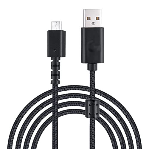 HUYUN 1.8M USB Charging Cable Replacement for Logit G533 G633 G933 Gaming Headset & G502 Hero Lightspeed Mouse