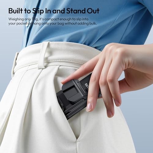 ULANZI MA89 2025 Foldable Airplane Phone Holder Mount, 360° Rotation Airplane Travel Essentials, Long Flight Must Haves Phone Tripod Stand for Flying, Home, Office Travel Gift for Content Creator