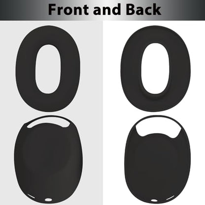 Adhiper 3-in-1 Silicone Sweat Case Cover for Sony WH-1000XM6 Headphones, XM6 Covers Accessories Silicone Ear Pads Covers & Headband Cover & Ear Cups Protector, Washable & Sweatproof - Black - color: Black