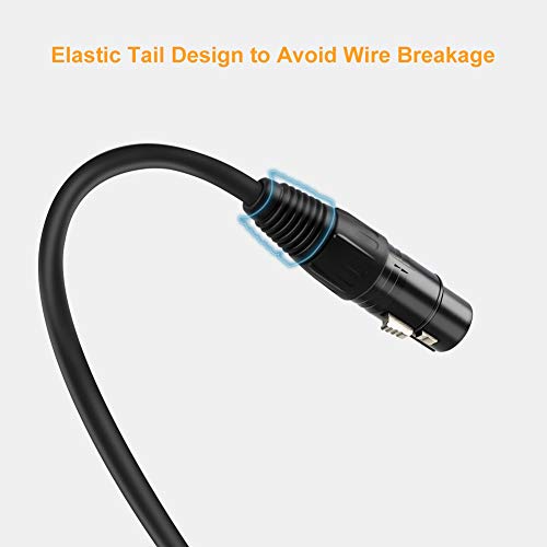 CableCreation 3Pin XLR Male to Female Balanced Microphone Extension Cable - size: 3 Feet, style: 【2 Pack】