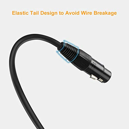 CableCreation 3Pin XLR Male to Female Balanced Microphone Extension Cable - size: 15 Feet, style: 【2 Pack】
