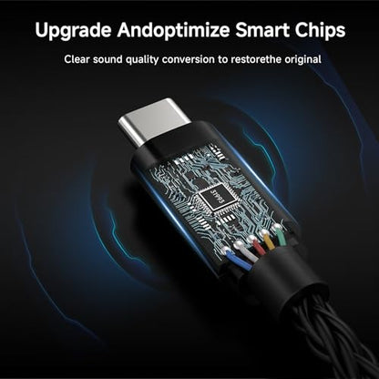 CVJ USB C to 3.5mm Audio Adapter, USB C to Aux with CX31993 DAC Chip