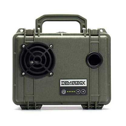 DemerBox: Waterproof, Portable, and Rugged Outdoor Bluetooth Speakers. Loud Sound, 40+ hr Battery Life, Dry Box + USB Charging, Multi-Pairing Party Mode. Built to Last + Fully Serviceable (Green DB1) - color: Pesaro Green