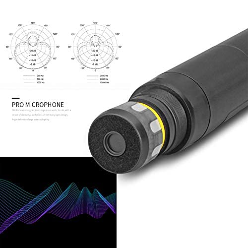MicrocKing 4 Channel UHF Wireless Microphone System, 4 Handheld Wireless Microphones with Receiver, 400ft Long Range, Professional Dynamic Mic Set for Church, Conference, Wedding, Karaoke and Speech - style: 4 Handheld mics