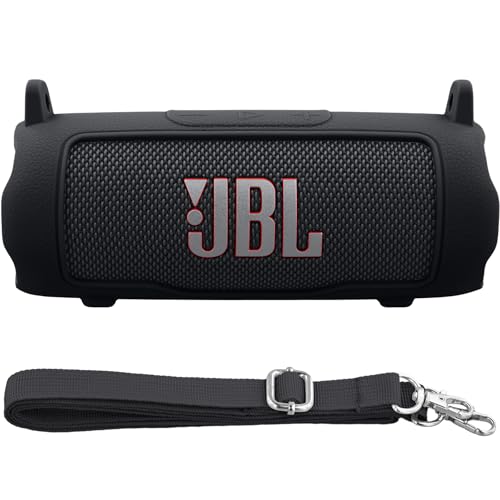 Silicone Cover for JBL Flip 7 Portable Bluetooth Speaker | Scratch-resistant, Unhindered Sound, Silicone Construction, Portable Carrying Silicone Cover, Black Silicone Cover - color: Black Cover