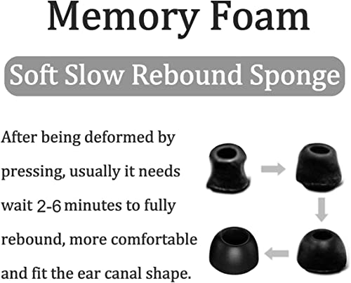 Memory Foam Ear Tips Compatible with Galaxy Buds 2 Pro Foam Tips Eartips,S/M/L 3 Pairs Violet (Foam Tip Galaxy Buds 2 Pro Violet)