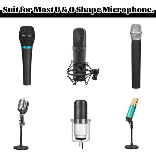 400 Pcs Microphone Cover Disposable Non-Woven Microphone Windscreen Protective Cap Karaoke Mic Cover for KTV Home Karaoke Bar News Interview, Black