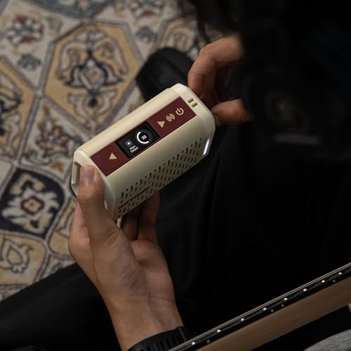 HOTONE Pulze Mini 5W Mini Ultra-Portable Smart Guitar Amp & Speaker | Ultra-portable amp & BT speaker in one.191 effects,200 tones(Presets), up to 20 user IRs &11-hr battery - color: White