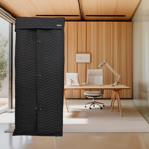 Portable Recording Booth for Home Studio, Vocal Booth for Voiceover | 670+ GSM sound blanket, polyester & non-woven layers, virgin fiberfill, echo reduction for podcast, voice acting & singing