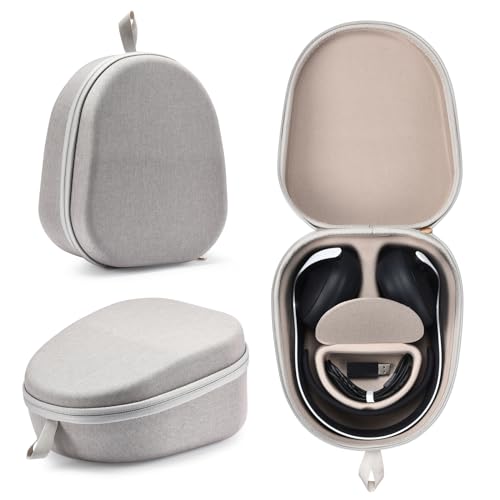 YaoshanTuda Hard Case for PS5 Pulse Elite Headset, Travel Bag | EVA hard shell + soft lining protects from drops & scratches. Built-in cable storage. Lightweight with carry handle. - color: Gray