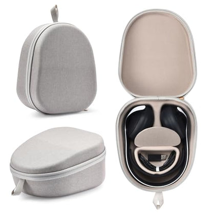 YaoshanTuda Hard Case for PS5 Pulse Elite Headset, Travel Bag | EVA hard shell + soft lining protects from drops & scratches. Built-in cable storage. Lightweight with carry handle. - color: Gray