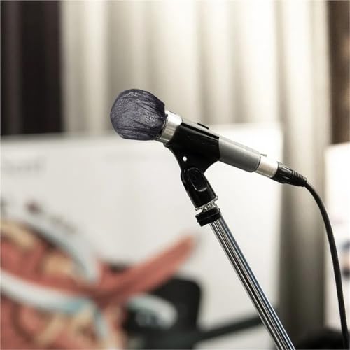 400Pcs Disposable Mic Windscreen Covers for Handheld Mics, Ultrathin Splash-Proof Caps | Ultra-thin nonwoven covers protect handheld mics from spit, dust & moisture. 400 disposable caps for hygienic use.