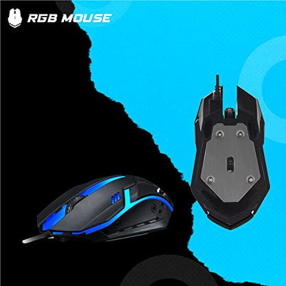 MTG RGB Backlit Mechanical Wired Gaming Keyboard and Mouse Combo | Full Anti-Ghosting, RGB Speaker, Webcam, WiFi BT, PC & Laptop Compatible, Complete Accessory Bundle for Desktop Gaming Setup - color: Gaming cam