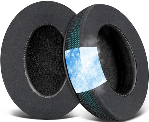 SOULWIT Earpads for ATH M50X/M40X, HyperX Cloud 2/3/Alpha, MDR-7506, Arctis 7/9/5/Nova 7/Pro Wired, G Pro X, Sennheiser HD280, Razer Kaira/Barracuda/Kraken Series, Turtle Beach Stealth,Cooling Gel-D G - color: Dark Green
