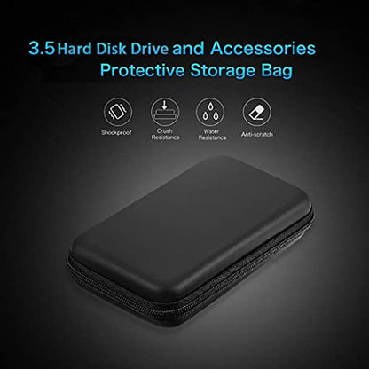 Earphones USB Cable Hard for Case Box Carring EVA with Zipper Hard for Case Easy Carrying