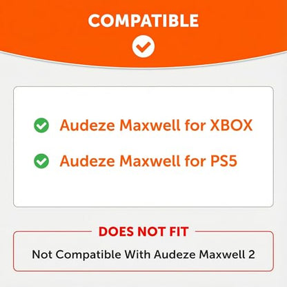 WC Freeze Maxwell Gen 1 - Cooling Gel Earpads for Audeze Maxwell 1 | Made by Wicked Cushions | Elevate Comfort, Durability, Thickness & Sound Isolation for Gaming | Black - color: Black