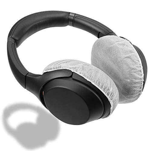 BBTO 200 Pieces Disposable Headphone Ear Cover Non-Woven Sanitary Earpad Covers for Most On Ear Headphones(M, 8 Cm/ 3.1 Inch,White) - color: White, size: M (8 cm)
