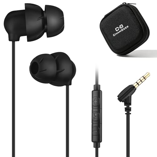 Sleep Earbuds, 3.5mm Wired Sleep Headphones with Mic, for Side Sleepers | Soft Type C Earphones with Built-in Mic, Dual-Layer Noise Isolation, Ideal for Sleep, Travel & Daily Use - style: 3.5mm jack