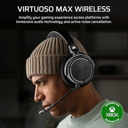 Corsair Virtuoso MAX Wireless Bluetooth Xbox PC Gaming Headset – Black