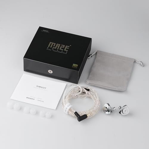 Linsoul SIMGOT EW200 10mm SCP Diaphragm Dynamic Driver IEM in-Ear Earphones | with All Metal Body, Detachable 0.78mm 2pin Silver-Plated OFC Cable for Audiophiles Musicians, 3.5mm without Mic - style: EW200 Without Mic